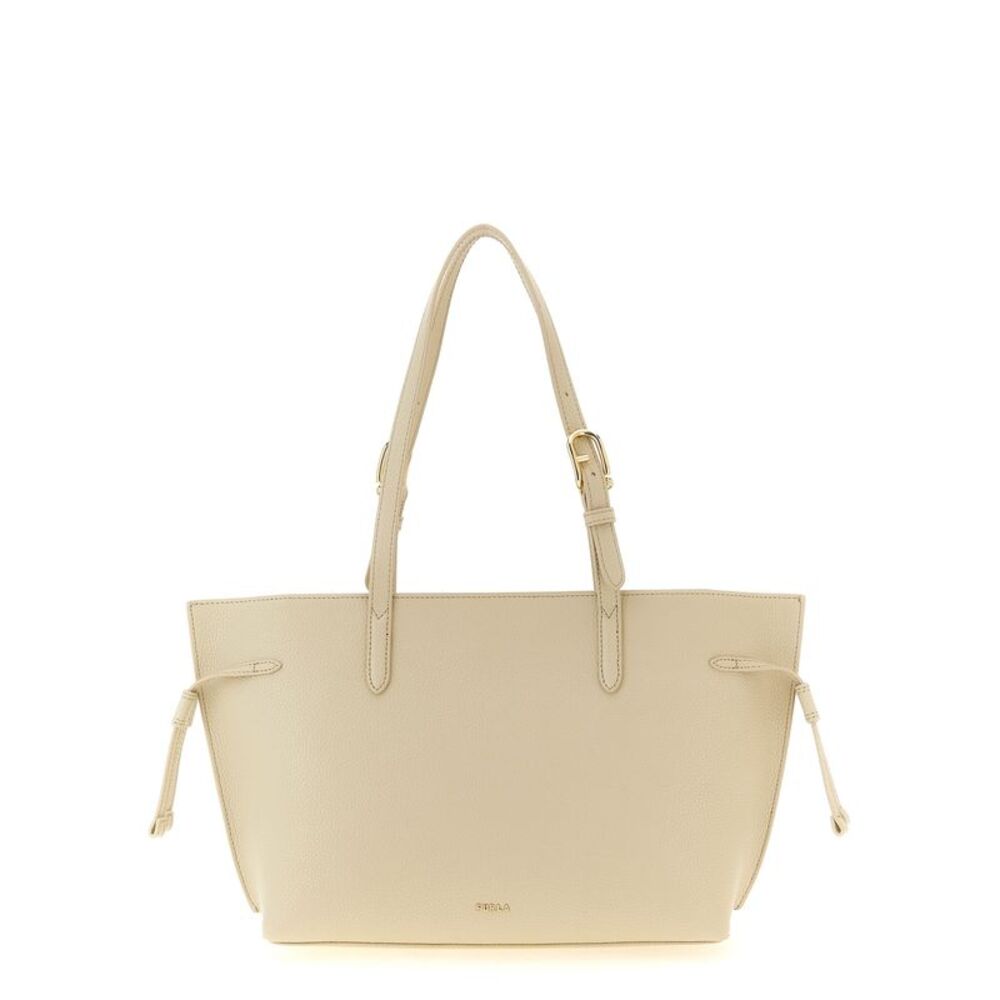 Furla White Calfskin Tote Women's Bag